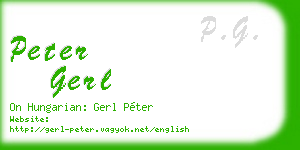 peter gerl business card